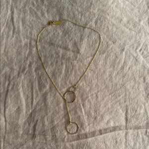 Gold Hoop Necklace